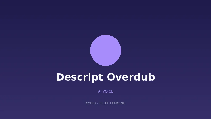 Descript Overdub