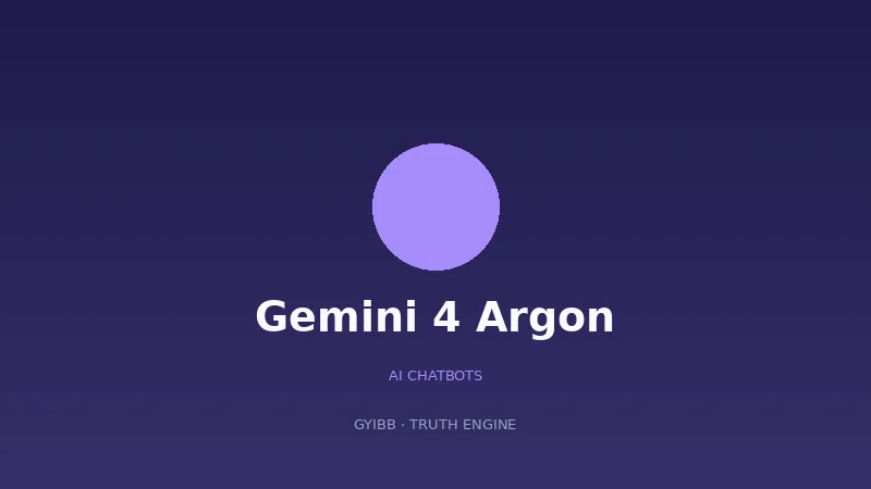 Gemini 4 Argon