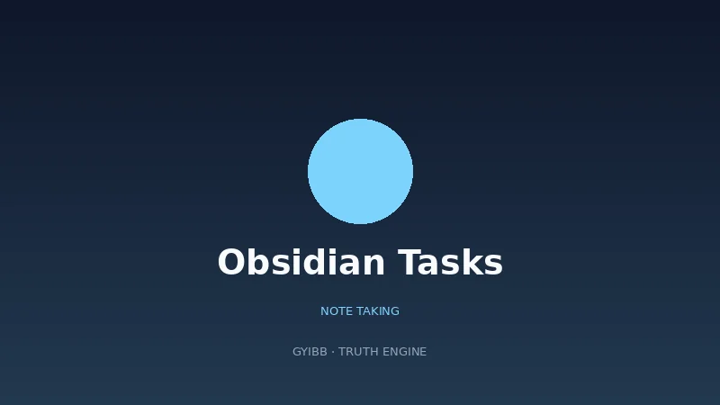 Obsidian Tasks