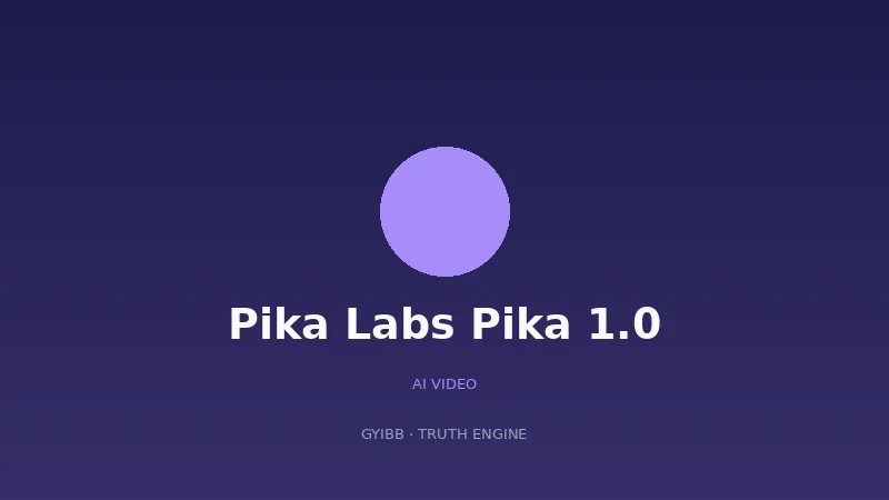 Pika Labs Pika 1.0