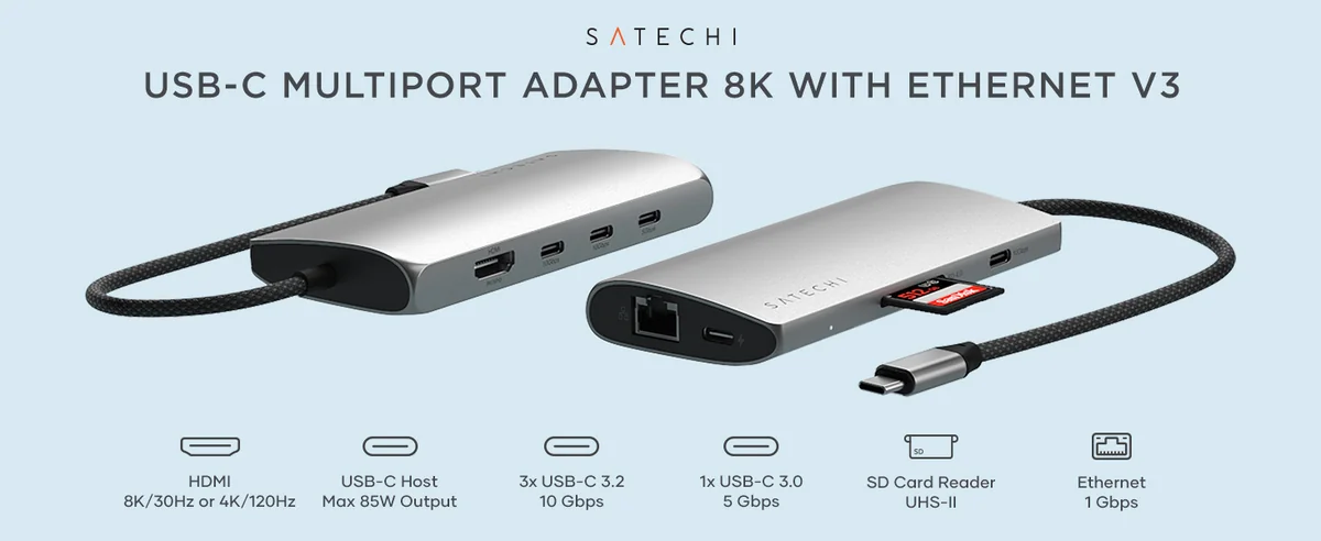Satechi USB-C Multi-Port Adapter V3