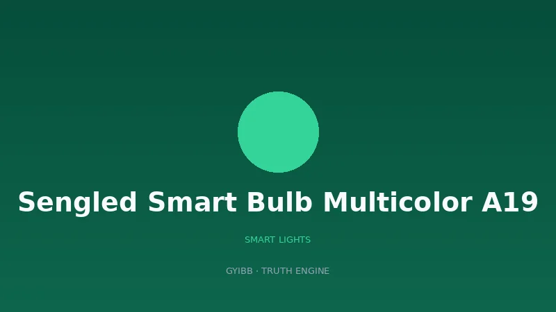 Sengled Smart Bulb Multicolor A19