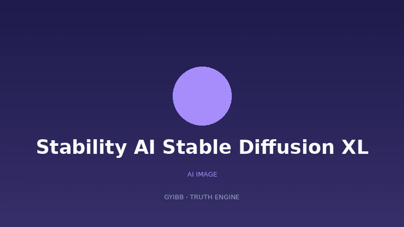 Stability AI Stable Diffusion XL
