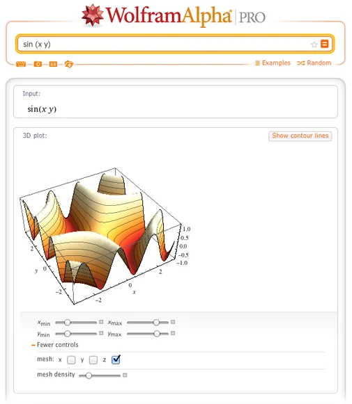 Wolfram Alpha Pro